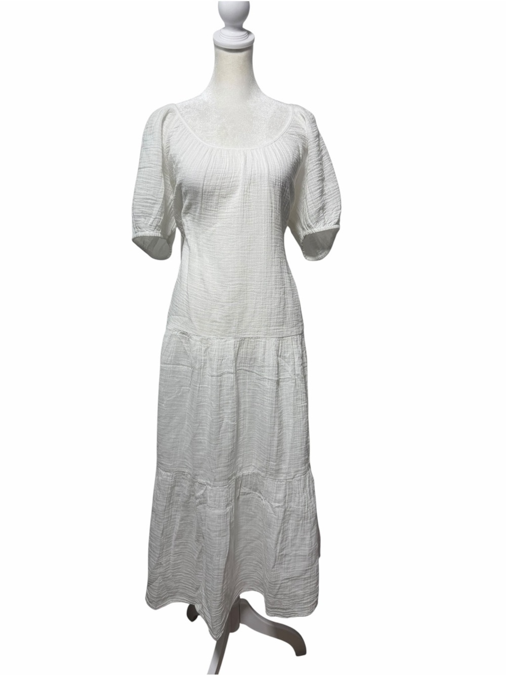 NWT Lilly Pulitzer Zemini Maxi Coverup Dress Resort White XL Cotton Tiered